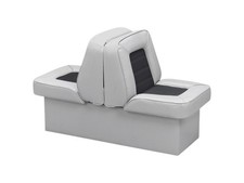 Boat Seat Back-to-Back Lounge Seat, Fishing Ski Lounge Grey / Charcoal 1016-ABC