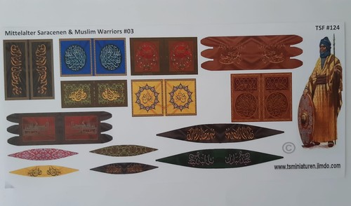 TSMiniaturen - Flaggen Sarazenische Armee und Muslimische Armee TSF#124