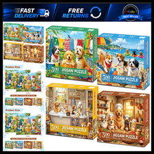300 Piece Jigsaw Puzzles Set - Cute Funny Dogs for Adults  Family Game Nights