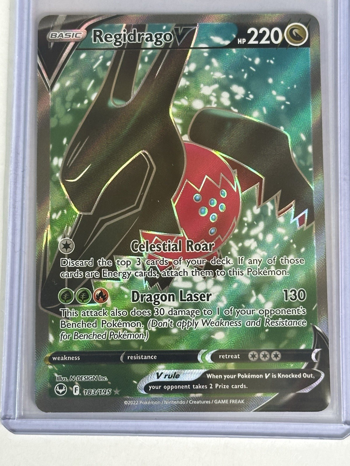 Regidrago V 183/195 - Silver Tempest - Pokemon Card