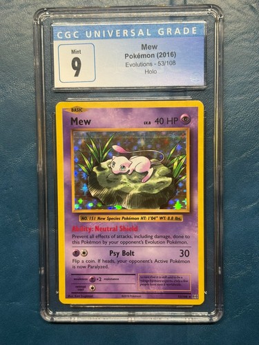 Mew graded CGC 9 for sale on eBay