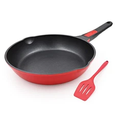 11 Inch Nonstick Deep Frying Pan with Removable Handle Frying Pan Skillet