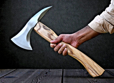CUSTOM MADE HIGH CARBON STEEL TOMAHAWK AXE HATCHET  INTEGRAL Spike Head 873