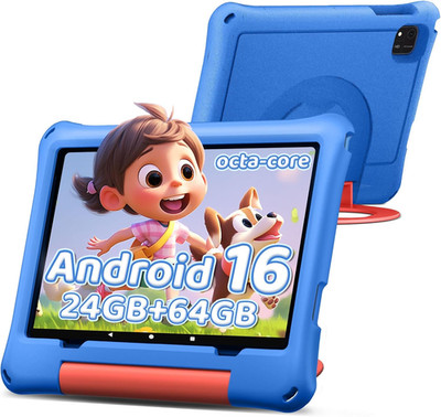 10 Inch Kids Tablet, Android 16 Tablet for Kid, Octa-Core Processor, 24GB RAM, 6