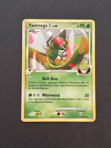 Pokemon Yanmega E4 37/111 Rising Rivals Rare Near Mint