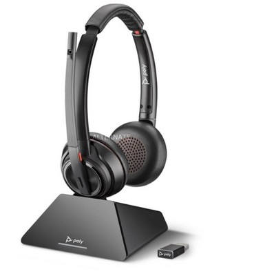Plantronics Poly Savi 8220-M UC MS Stereo mit Ladestation schwarz