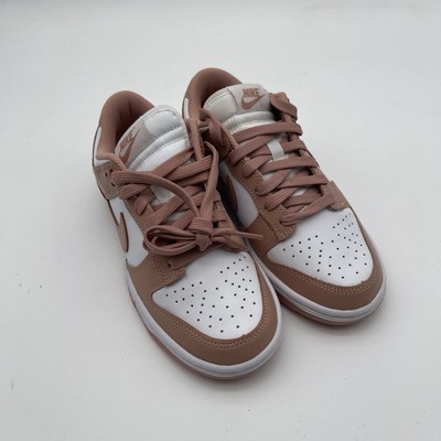 Nike Dunks Low Rose Pink/White Lace Up Sneakers DD1503-118 Womens Size 6