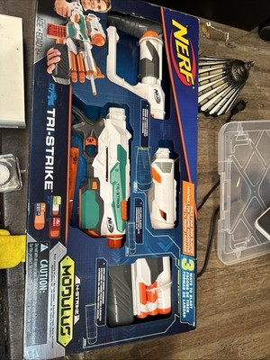NERF- Modulus Tri-Strike Blaster- New -Ships Fast