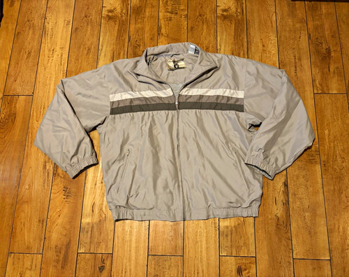 Weatherproof Men's L Gray Windbreaker Full Zip Wind/Water Repellent