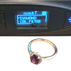 ESTATE JEWELRY SOLID 14K YELLOW GOLD RING RUBELITE DIAMOND HALO SIZE 7.25 #7820 — photo 8