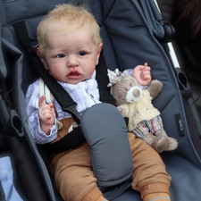 22" DIY Reborn Newborn Dolls Kit Lifelike Baby Kits Unpainted Mold Head Limbs US