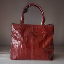 Authentic Bally Handbag Red Leather From Japa...