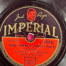 Jacr Payne, Jack Payne's Party- Part 1/2 78 RPM Single Record