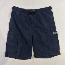 Vintage Old Navy Cargo Utility Shorts Y2K Paratrooper Men  s M Blue Skater Baggy