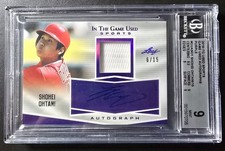 2018 Shohei Ohtani Numbered ITG In The Game Used Patch RC Autograph BGS 9/10