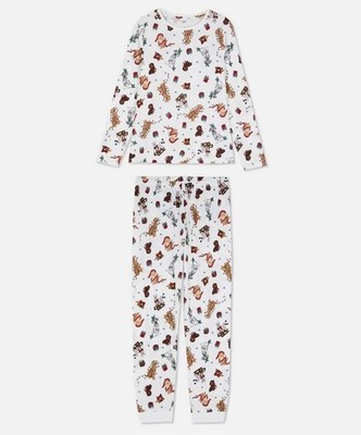 Brand New Primark Women's Dog Print Cosy Cotton Pyjamas For