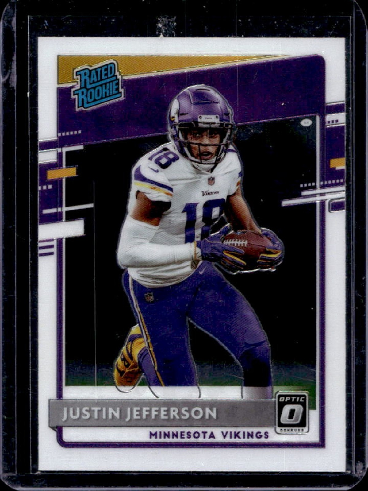 2020 Donruss Optic Justin Jefferson Rookie RC #163 Vikings