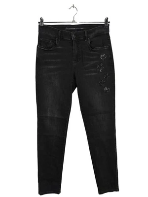 ANNA MONTANA Jeans cigarette Dames Jeans T EU 40 noir style décontracté - Photo 1/4