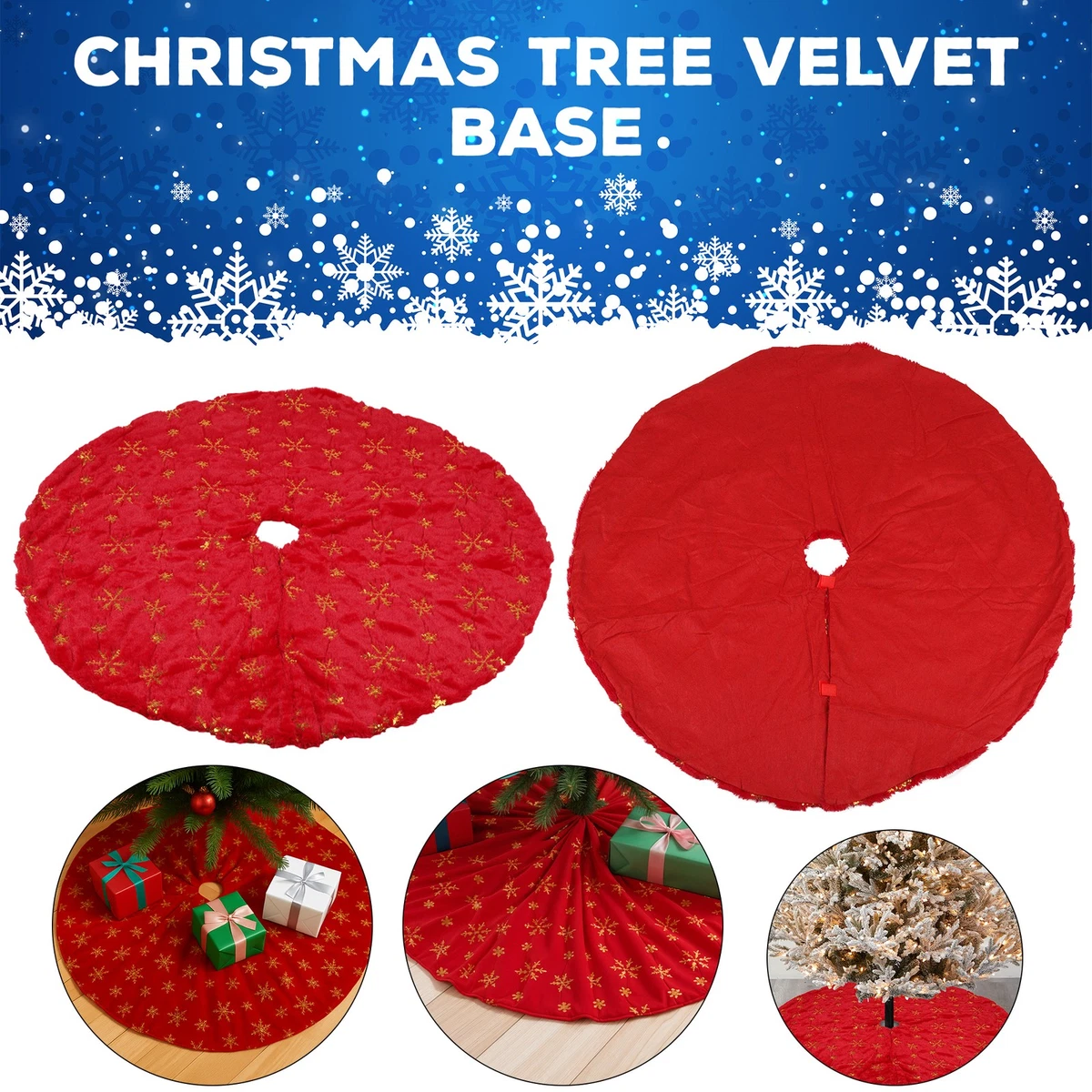 Tappeto Copri Base Albero Di Natale