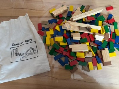 Domino Rallye Holzbausteine
