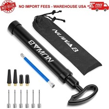 10.6" Ball Pump Portable Manual Air Pump for Football Basketball Volleyball Kit