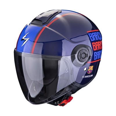 SCORPION Jethelm FOOTBALL CLUB EXO-CITY II FC BARCELONA Blau Gr: M ECE 22.06