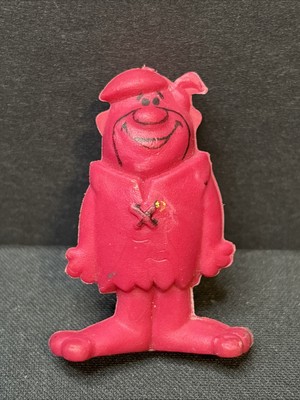 2  Flintstone  Fred Flintstone Fred Figure H.B.P. Rubber 1987 Vintage