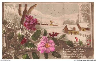 AVWP3-0158-FETES-VOEUX - Happy New Year - Like A Cold Bird - My Wishes To You
