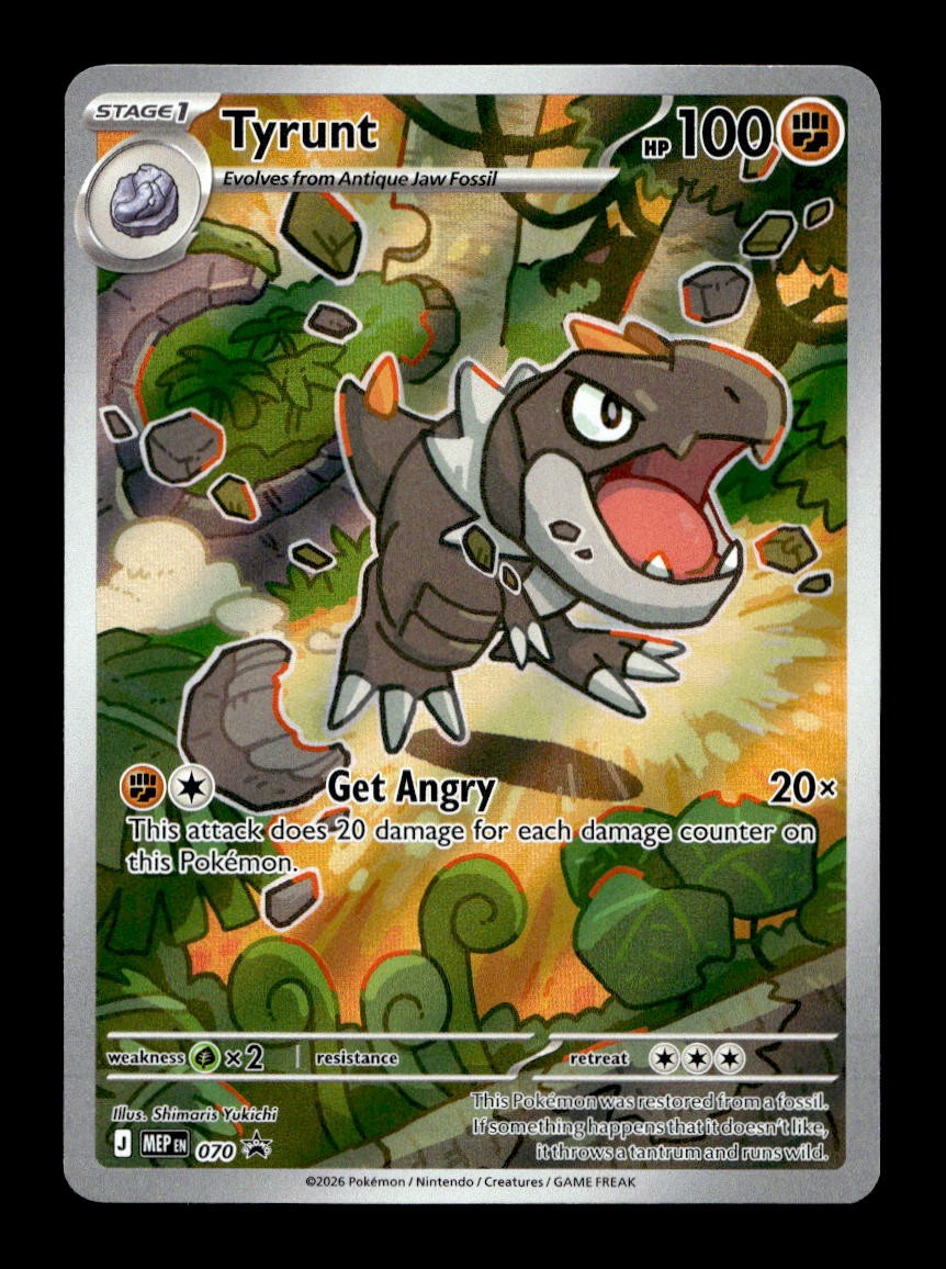 Tyrunt 070 Holo Promo ME: Mega Evolution Promo Pokemon Near Mint