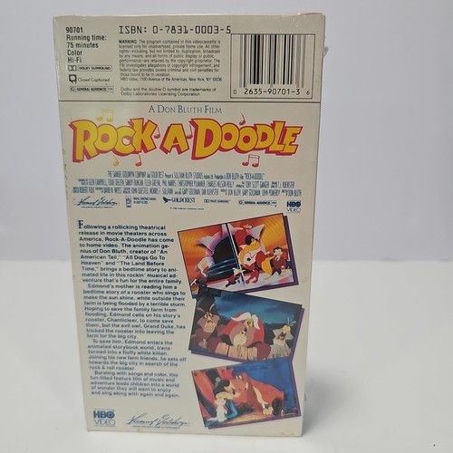 Rock-A-Doodle (VHS, 1999) SEALED - Foto 5 di 7