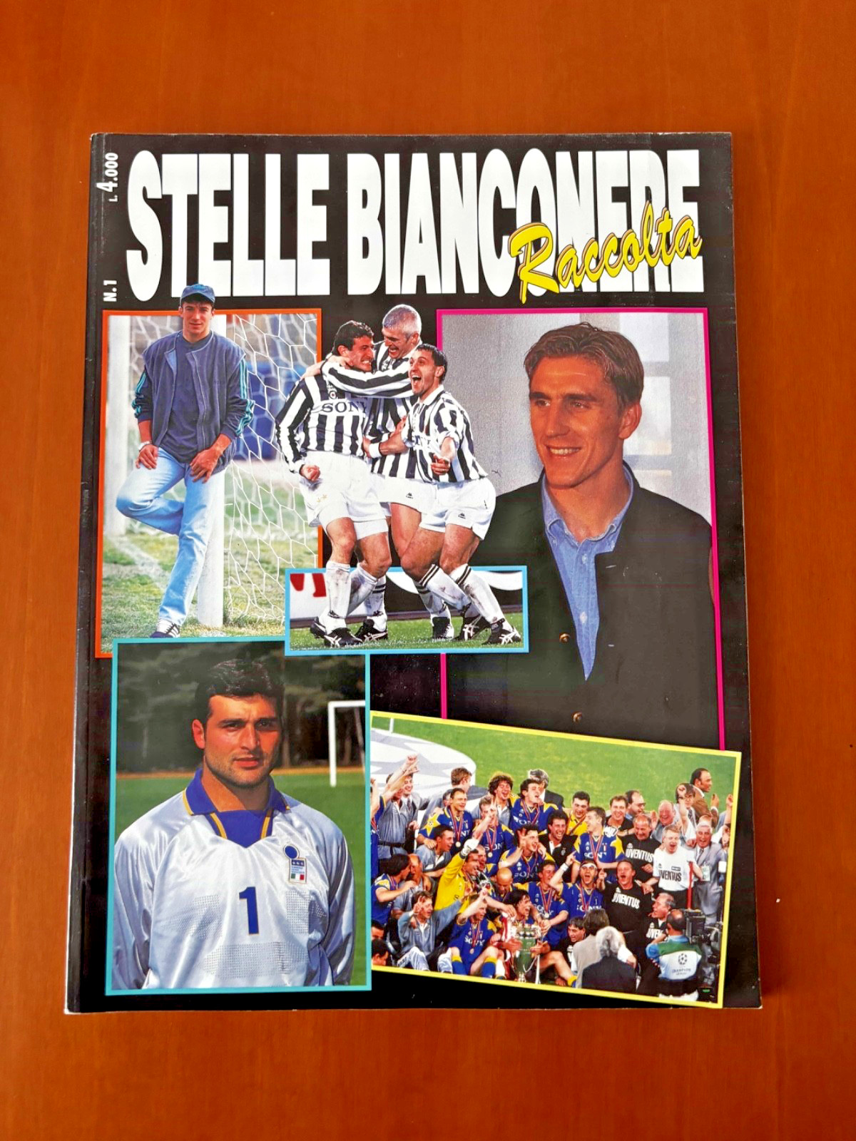 Rivista Stelle Bianconere Raccolta N.1 1996 Juventus Del Piero Vialli Vintage