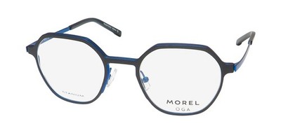 NEW MOREL OGA 10197O EYEWEAR FULL-RIM TITANIUM MENS NB10 GEOMETRIC 49-21-145