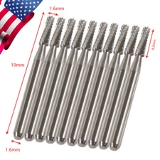 10-100pcs Dental Round Carbide Steel Drills Burs FG-702 for High Speed Handpiece