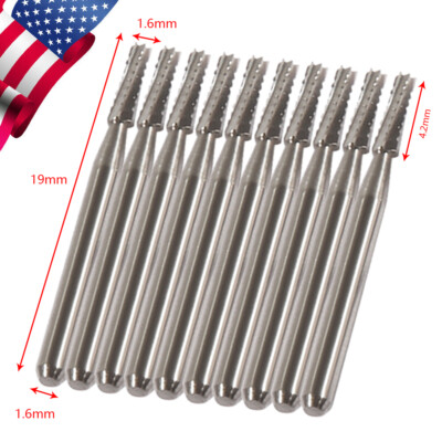 10-100pcs Dental Round Carbide Drills Burs FG-702 for High Speed Handpiece FAS