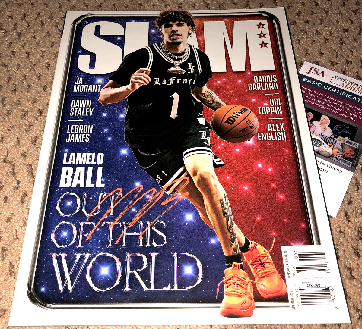 Lamelo Ball Slam Shirt Illawarra Hawks 19/20 Authentic Away Jersey