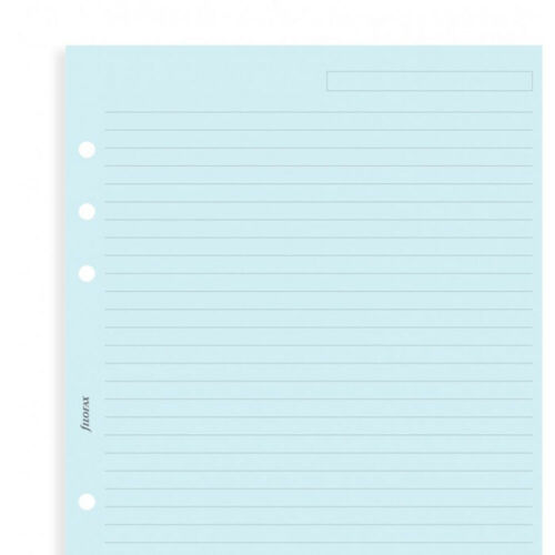 UK Filofax A5 Organiser Blue Ruled Diary Notepaper Refil Insert Accessory-343001 - Picture 3 of 3