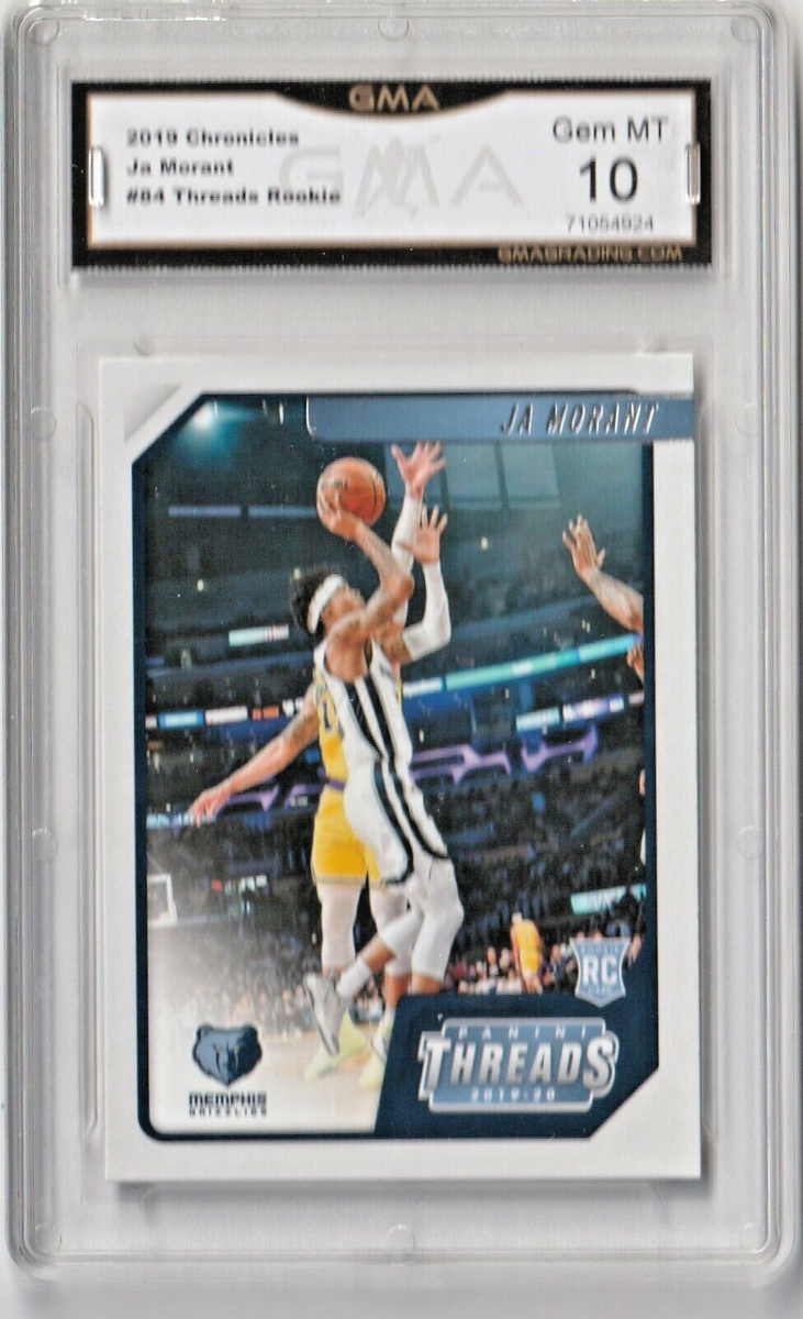 JA MORANT - 2019 Panini Chronicles THREADS #84 - ROOKIE CARD - GMA