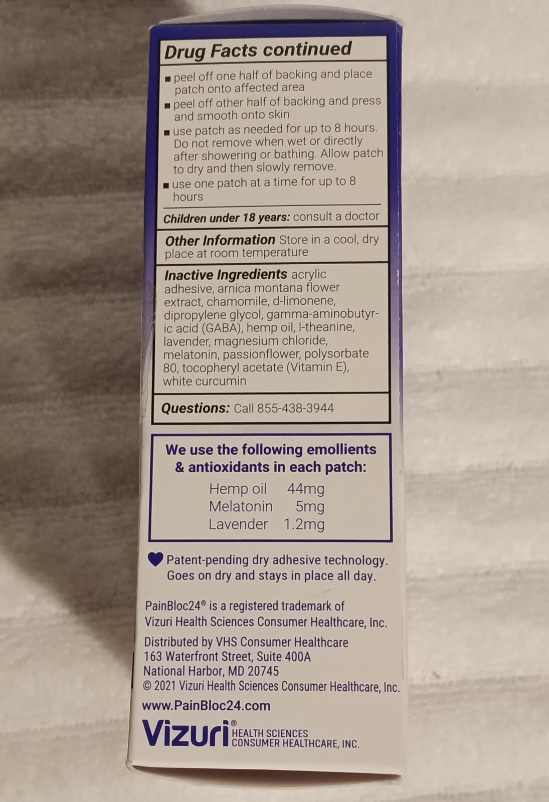 Lot Of 3 Vizuri Pain Bloc Pro Women Pain Patch 5 Patches Total 15 Exp.12/2023 eBay