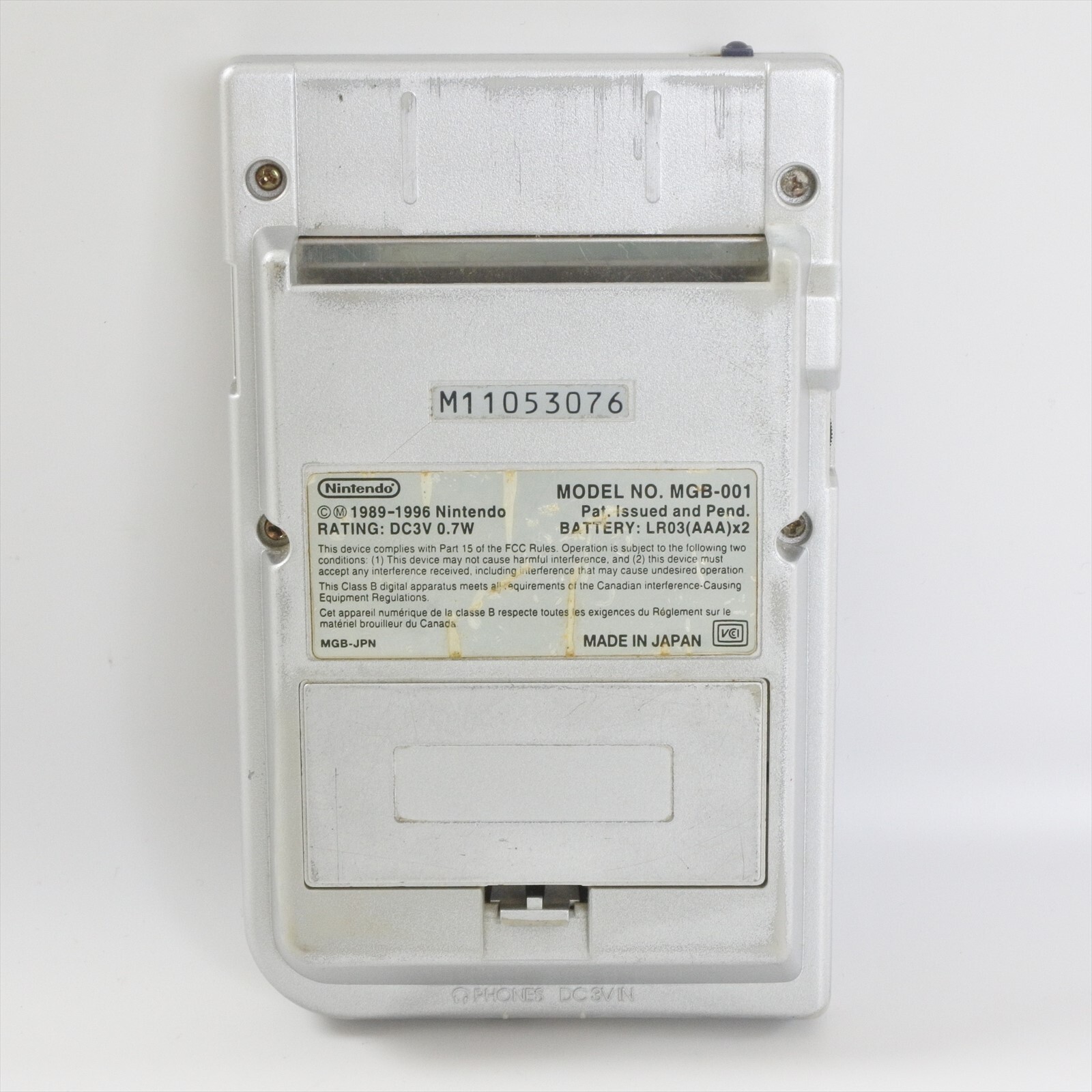 Gameboy Pocket Console Silver MGB-001 Nintendo M11053076 gb