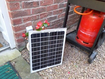 20W 12Volt Electron Plus Mono Solarpanel 1m Kabel Top Qualität - Schnell UK P&P