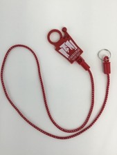 Lanyard Keychain Holder Loop Clip Stretch Firekeepers Casino Logo Red White Prin