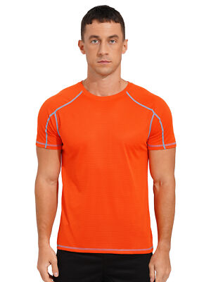 Herren UV T Shirt UV-Schutz Schwimmshirt Sports Kurzarm für Schwimmen Running