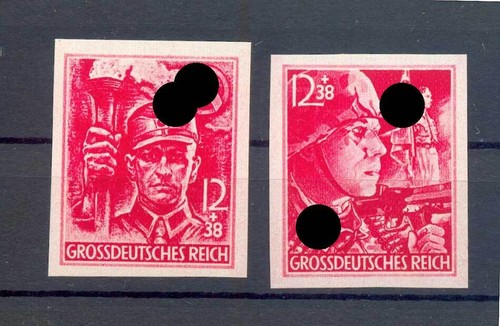 DR-3RD EMPIRE 909/10U PERFORATED** MNH MINT 90EUR (71276