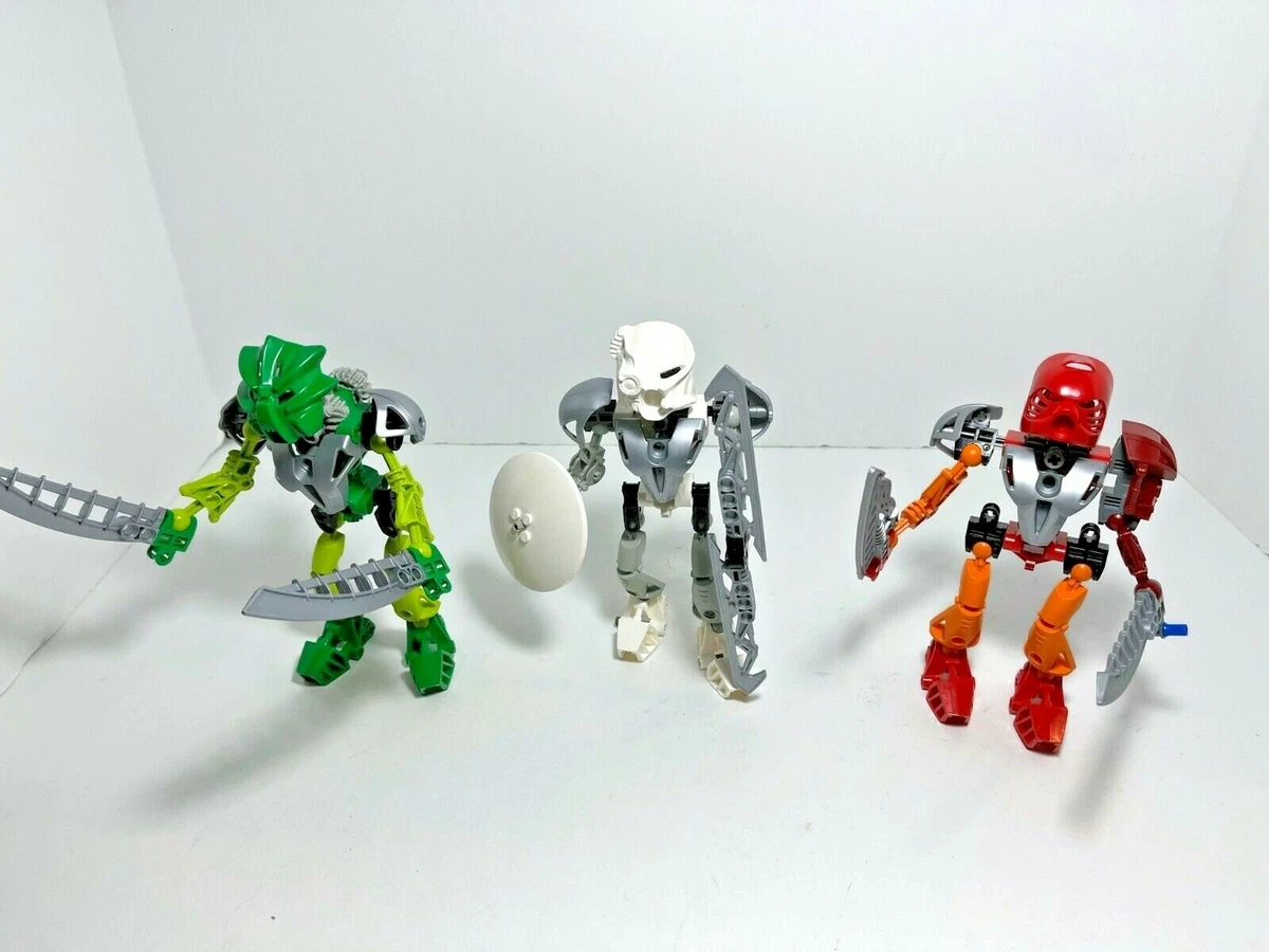 LEGO Bionicle Toa Nuva LOT: Lewa 8567 + Kopaka 8571 + Tahu 8572. |