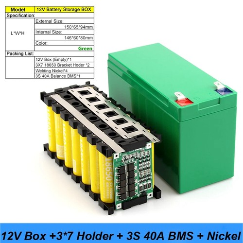 12 V 3S 7P 40A Li-Ion Akku Pack Zum Selbermachen Kits Etui Halter für Power Wall AUK - Bild 18 von 24