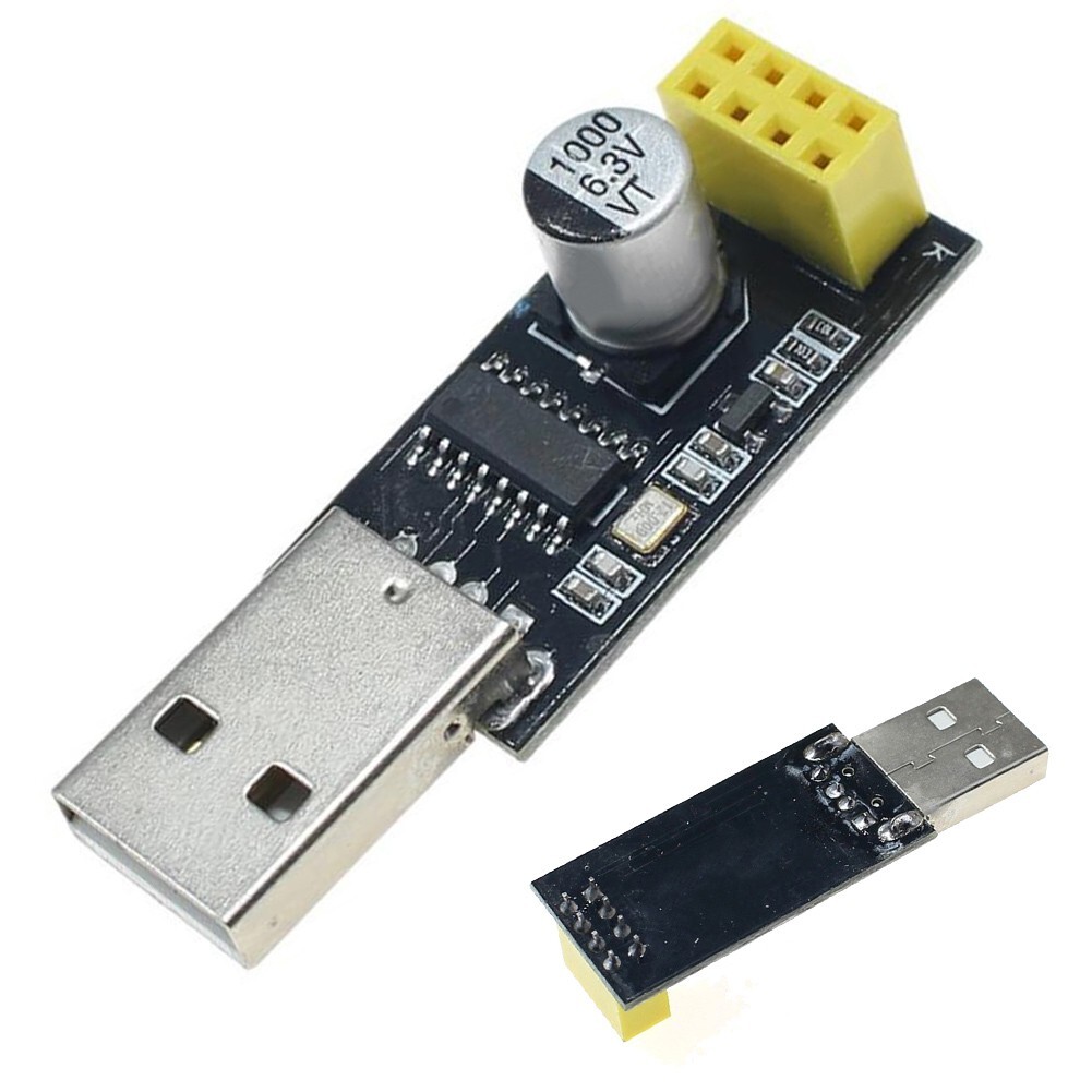 Enhanced Range ESP8266 ESP01S WiFi Transceiver Module USB Adapter Combo ...