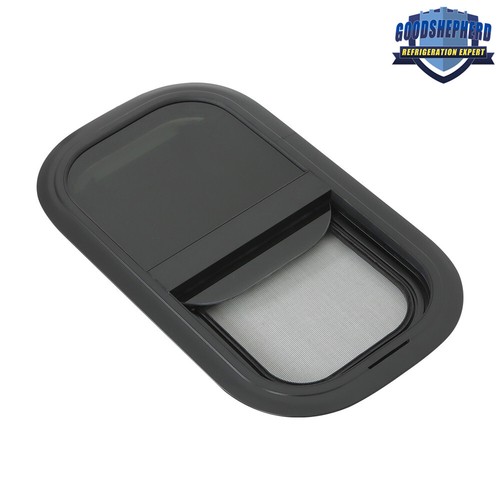 Pair RV Vertical Slide Windows 12"W x 22"H w/ Trim Ring & Screen For 1 ...