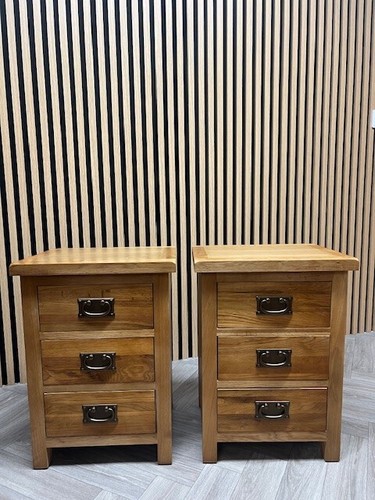 Pair of Bedsides / Bedside Lockers / Night Stand / Fully Built / 48hour Delivery - Picture 7 of 24