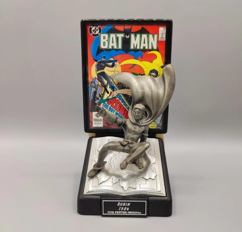 BATMAN: Robin The Boy Wonder Solid Fine Pewter Originals DC Comic 1984 Statue - Picture 2 of 8