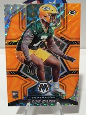 Quay Walker RC 2022  Mosaic Orange Reactive Prizm Rookie Card #372 Packers